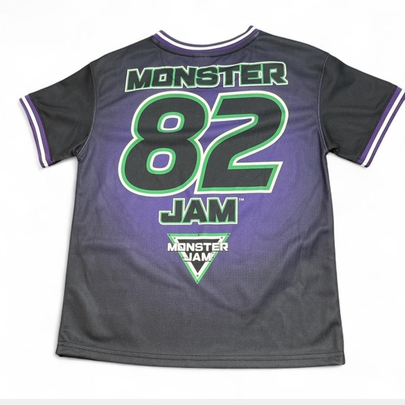Grave Digger Monster Jam Jersey in Black and Purple - Picture 3 of 5